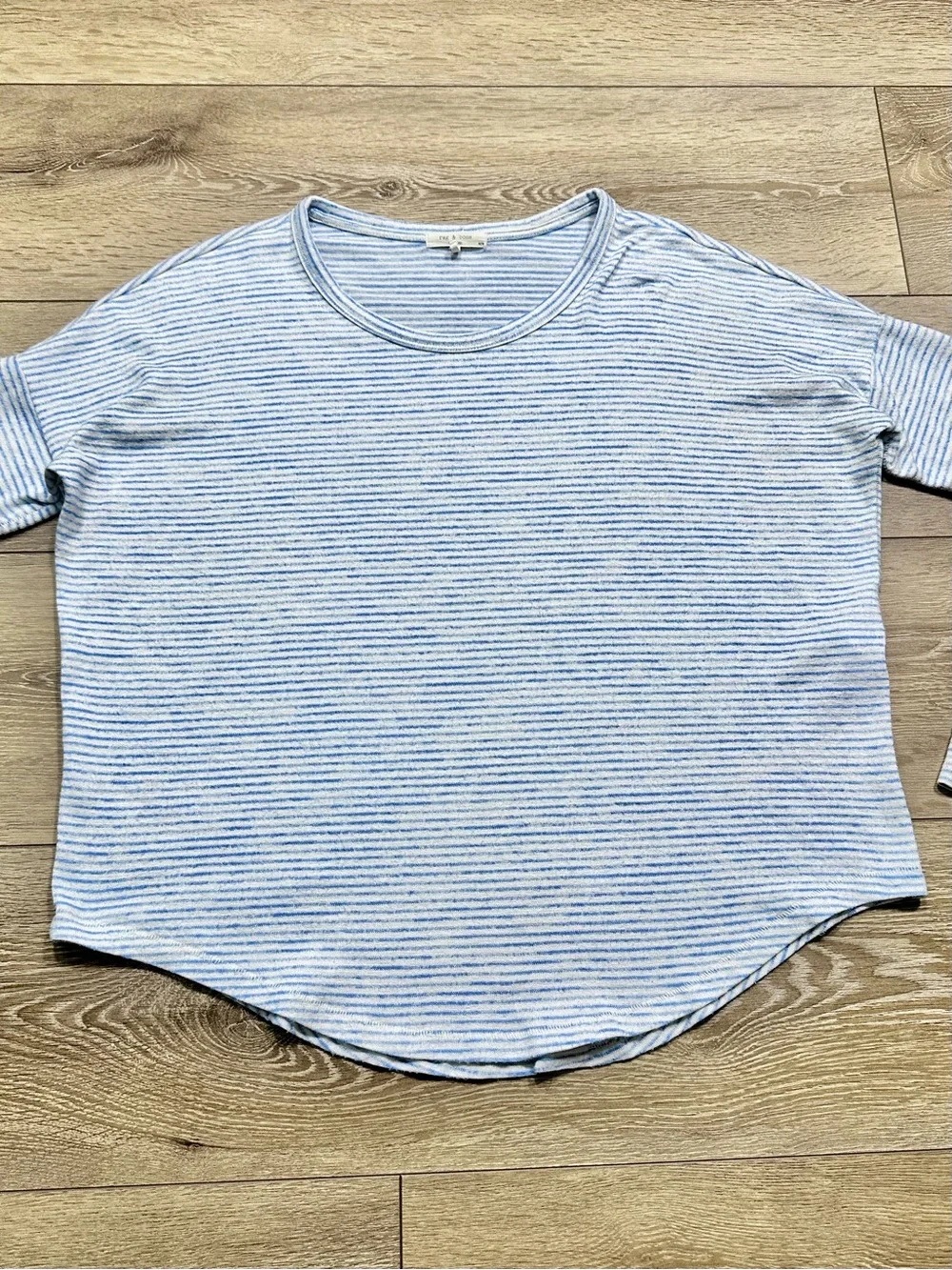 Rag & Bone Knit Striped Long Sleeve Shirt